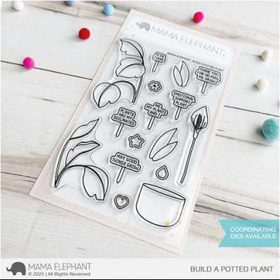 Mama Elephant Stempel - Build A Potted Plant